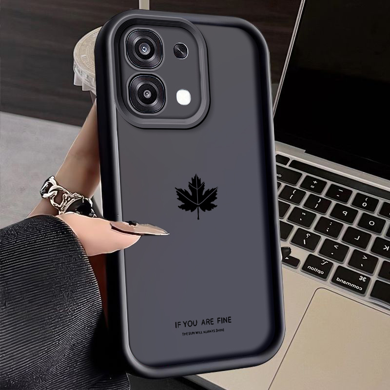 TEMU Custodia per telefono - Cover in silicone creativa e minimalista per OPPO A6Pro5G/A5X5G/A5Pro/A5 5G/A3S/, progettata per resistere alle cadute e