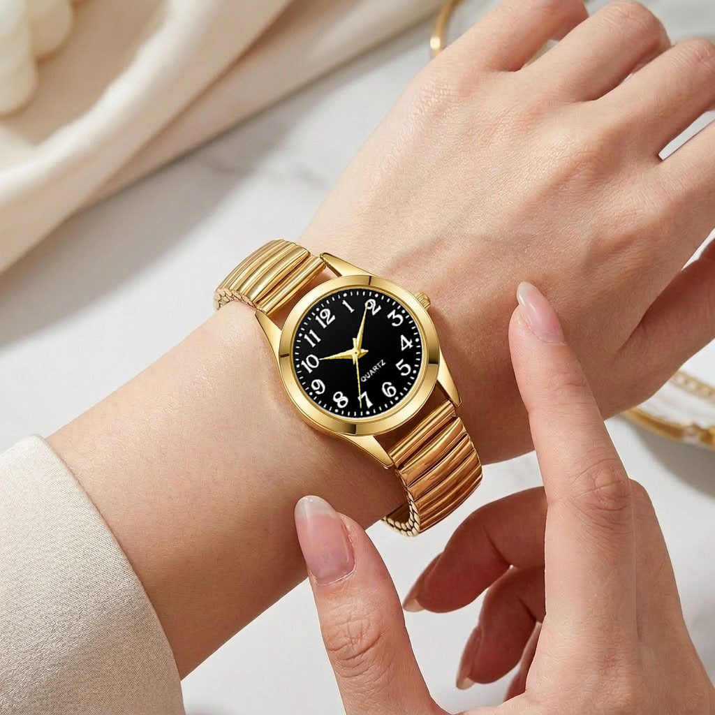 1pc Niche Vintage Round Ladies' Quartz Watch - Versatile Women's Watch - Ideal Gift for Best Friend (Watch Box Not Included)