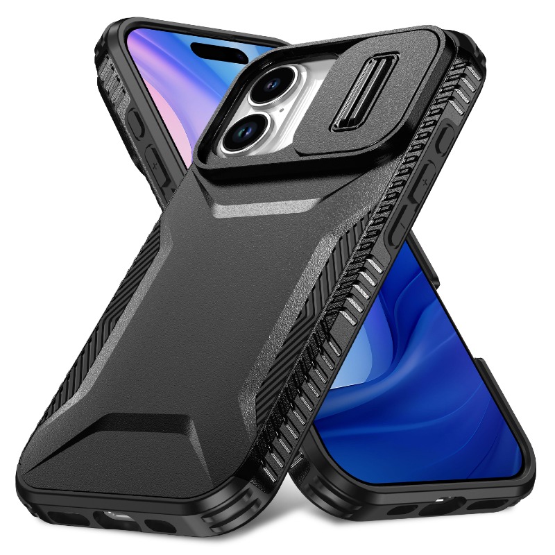 TEMU Phone Case - Innovative Sliding Window Phone Cover For Iphone 16 Pro Max, 16, 15, 14, 13, 12, And 11, Designed To Prevent Drops And Provide