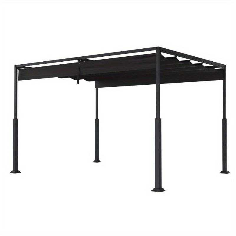 Image of Pergola Patio Canopy Stable Garden With Adjustable Shade Areas Sun Protection For Garden, Patio And Balcony