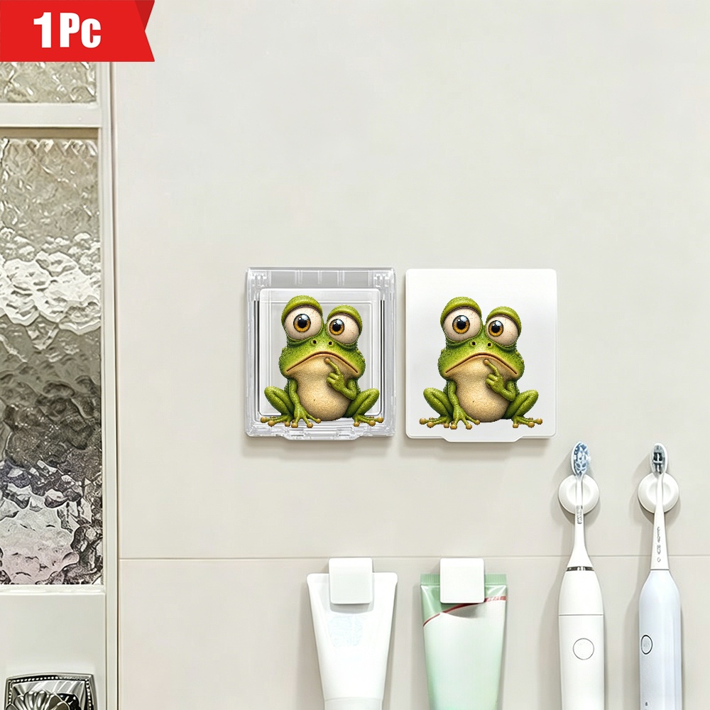 Cute Frog Cartoon Plastic Outlet Cover, Funny Animal Protector