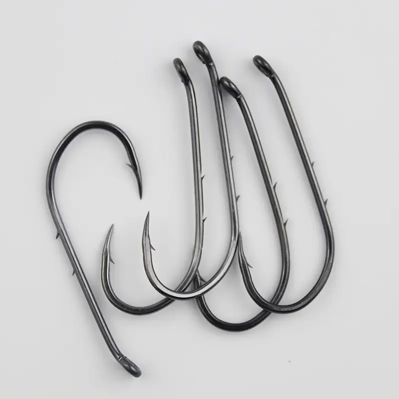 barbed fish hook HEXEH Hooks 100Pcs/box Fishing Hooks 1#-13# Black Gold Fish High-Carbon Crooked-Mouth Carp Fishing Tackle Accessories Fishing Accessories (Color : Black 100pcs Box, Size : 1) : Sports & these hooks feature a sharp 100Pcs Barbed/Barbless Fishing Hook Curved