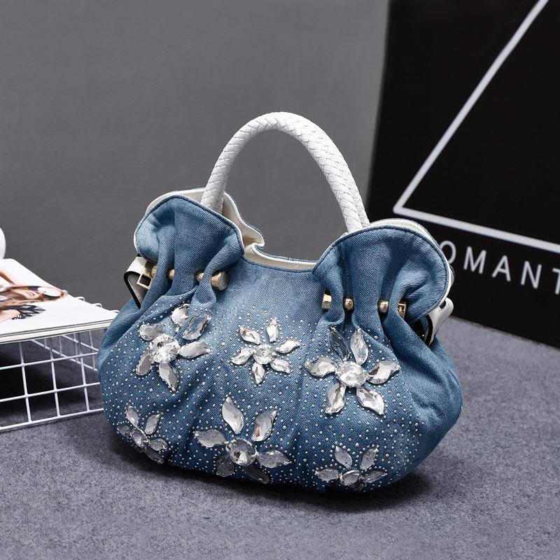 Image of European And Versatile Rhinestone-embellished Handbag For Women, Trendy Crossbody Bag
