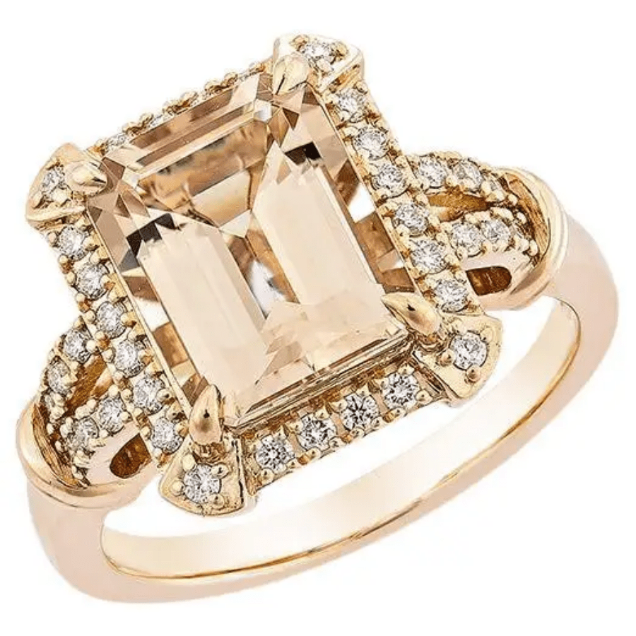TEMU 1 Elegant And Gorgeous Women's Engagement Copper Ring, 18k Gold-plated Synthetic Synthetic Zirconia Engagement Ring, Luxurious Bridal Wedding