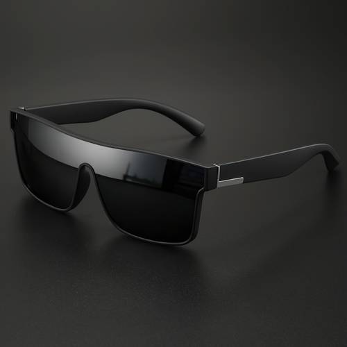Men S And Women S Retro Polarized Fashionable Sunglasses, with Mirror Lenses And Wide Temple - Full- , Suitable for Hiking, Beach, Photography, And As Gifts - One-Piece Lenses, Suitable for Regular Sizes (132-138 Millimeters)