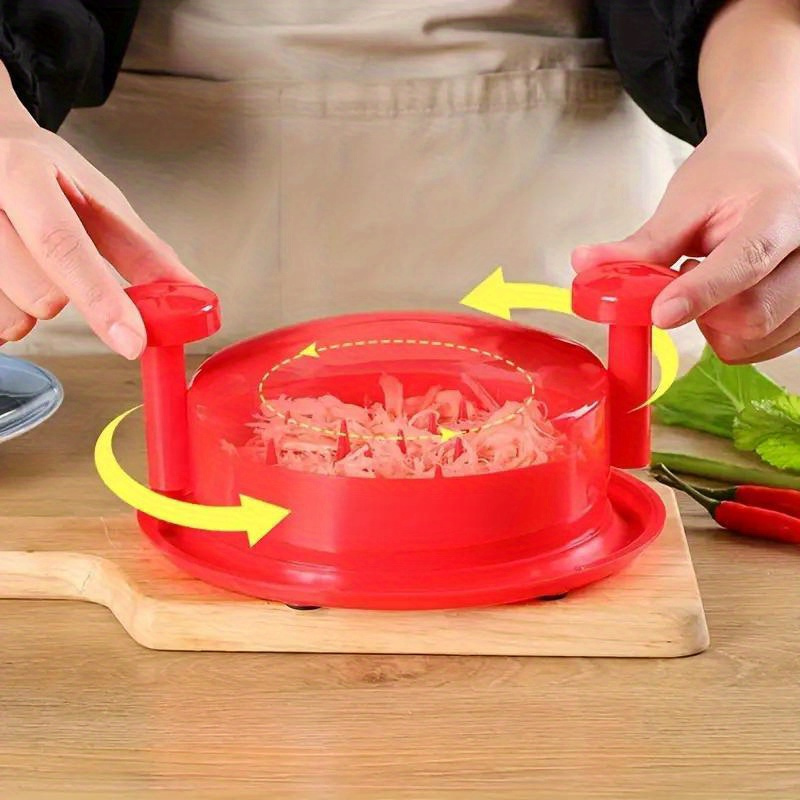 1-2 piezas de un manual para picar pollo y moler carne de res - un gadget de cocina reutilizable y limpiable