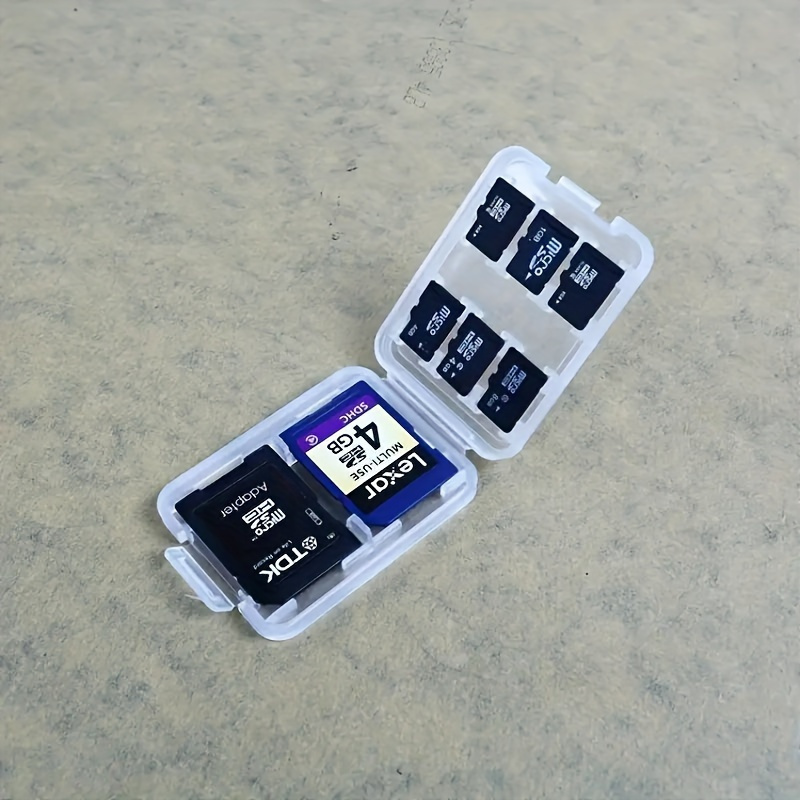 2pcs transparent pp sd card holder cover memory card storage - Temu Mexico