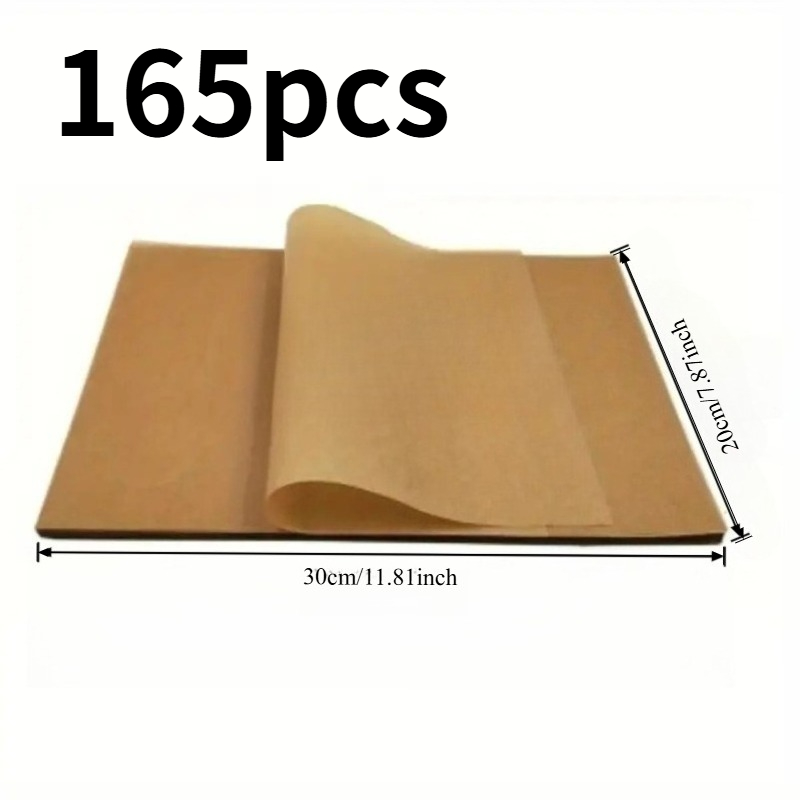 TEMU 165 pièces de papier de cuisson spécialisé pour friteuse à air, four et friteuse, doublure de cuisine antiadhésive de haute qualité, démoulage