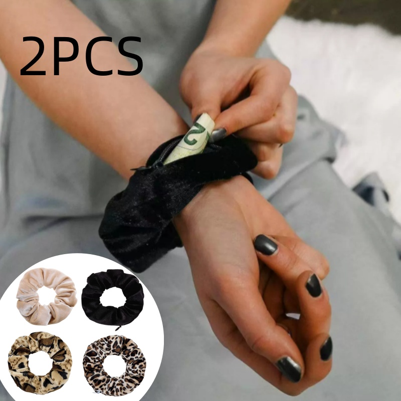 2 pezzi portamonete a braccialetto,   per trasportare piccoli oggetti    , attività allaperto    . la cerniera è   e può   utilizzato anche come accessorio per capelli, rendendolo   per     da parte delle donne