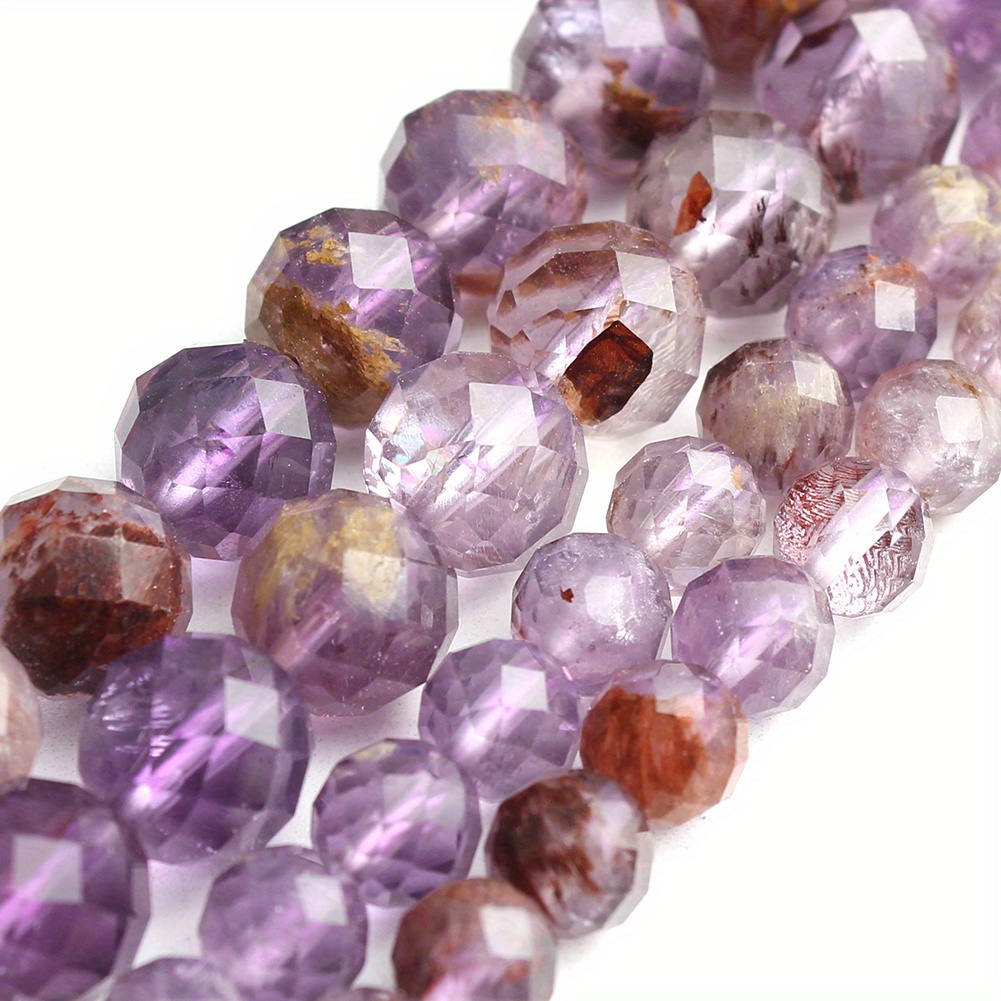 

Purple , 6/8mm Stone For Making, Bracelet Supplies,