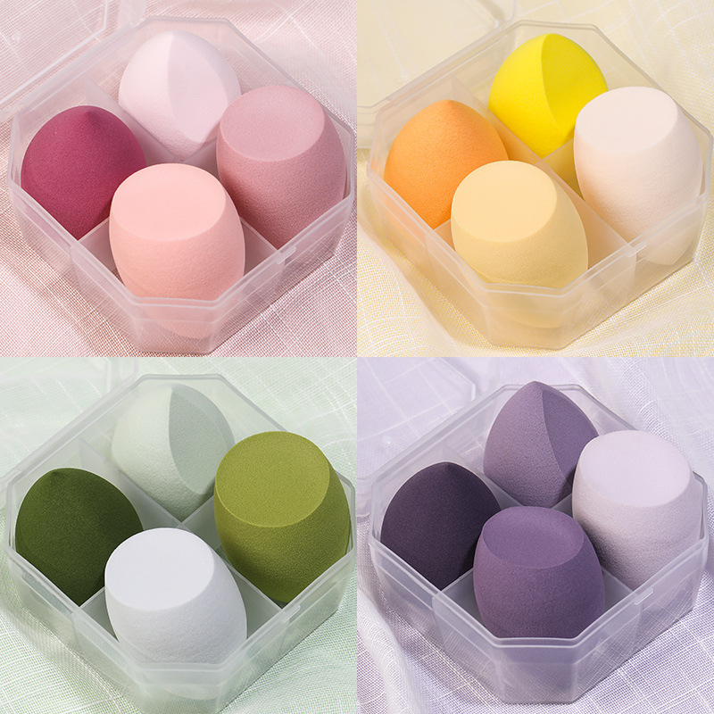 multifunctional makeup sponge   blender kit with teardrop air cushion sponges latex free   tools for foundation concealer powder details 2