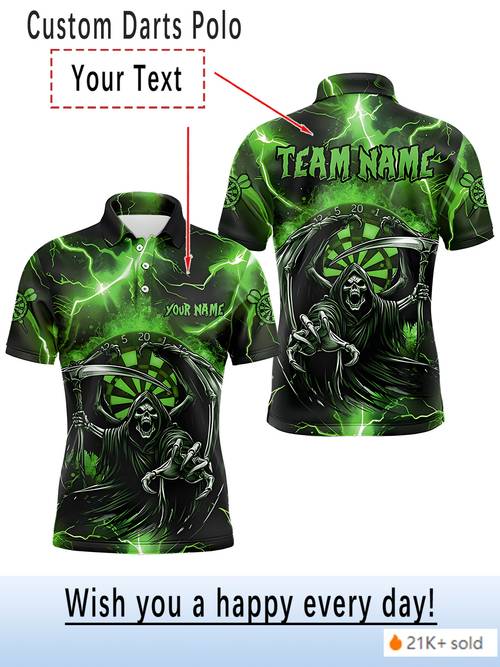 mens t shirt with green design shirt suitable for training competitions casual wear breathable polyester apparel novelty gift for enthusiasts