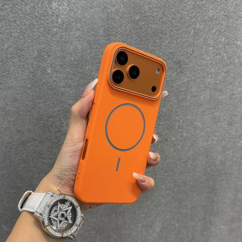 phone case phone case ultra thin color blocking phone case suitable for iphone 17 16 15 14 13 pro max 17pro 17 magnetic wireless charging frosted soft protective case universal back cover for men and women