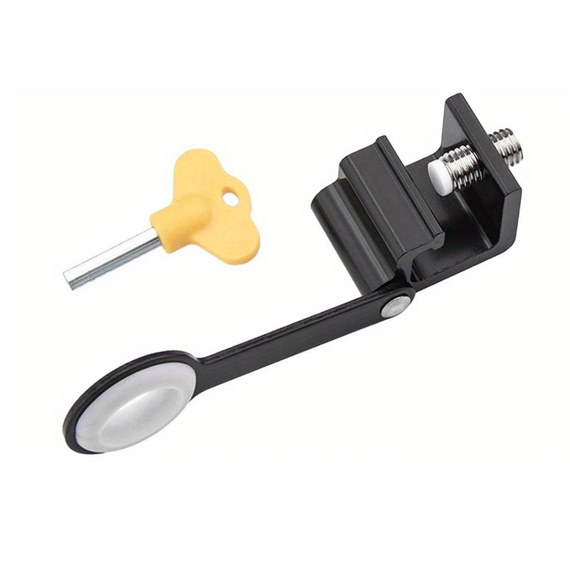 No-drill Window Lock With Widened Clamp & Free Disassembly Handle Rod - Installation/removal, Window Limit Stopper For Doors, No Screws Required, Device (compatible With Most Window Systems)
