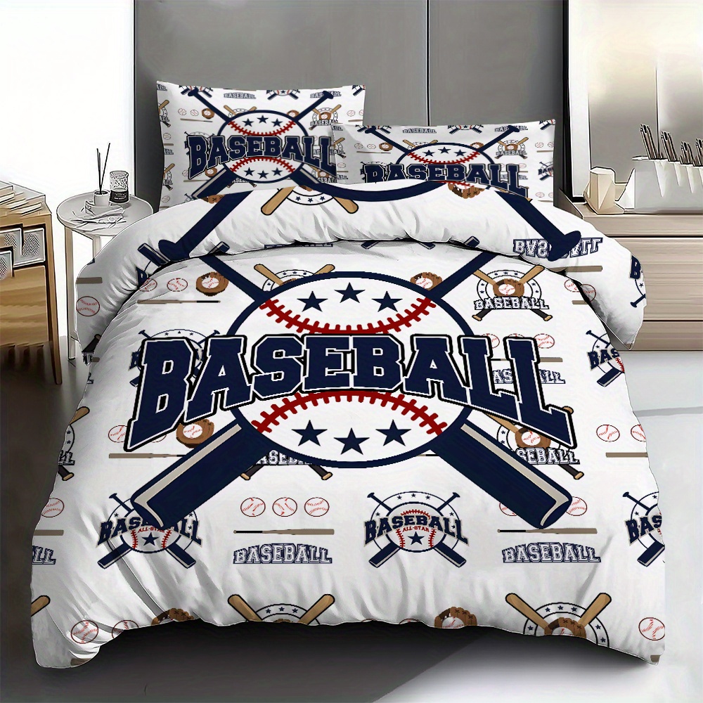 

& 3pcs Polyester Bedding Set - Includes Duvet Cover And Pillowcases, , For Or