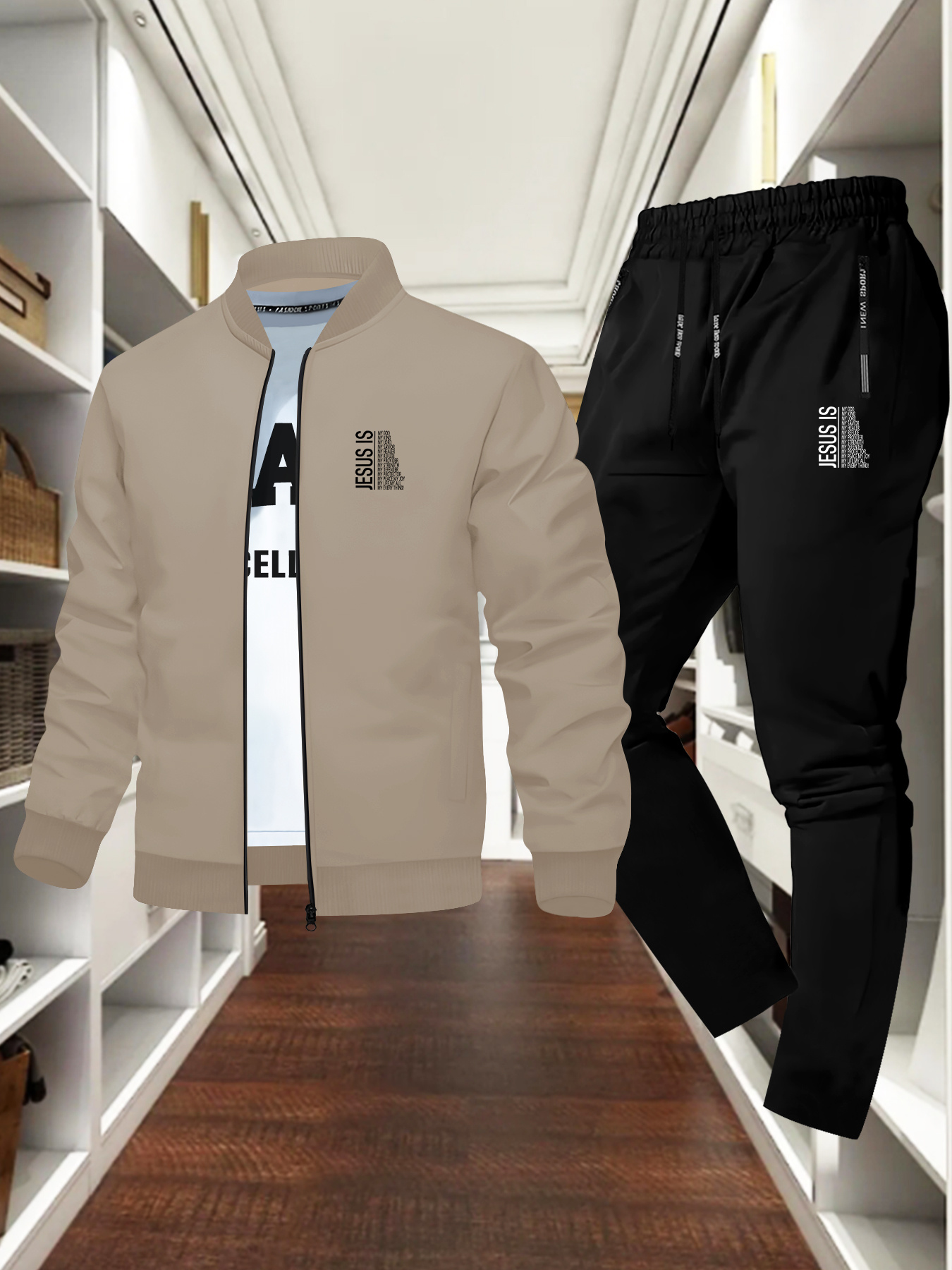 Eliu Ropa Eliu Moda Conjunto Deportivo Casual Hombres Sudadera