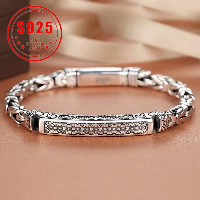TEMU A Vintage Bohemian Bracelet Made Of 925 Sterling Silver, Suitable For Women, Which And Is Perfect As A Birthday Present For Or Mothers