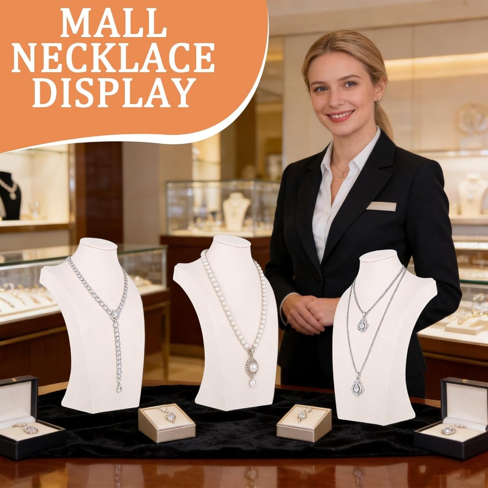 3pcs Jewelry Display Busts for Necklaces, Gift for Her