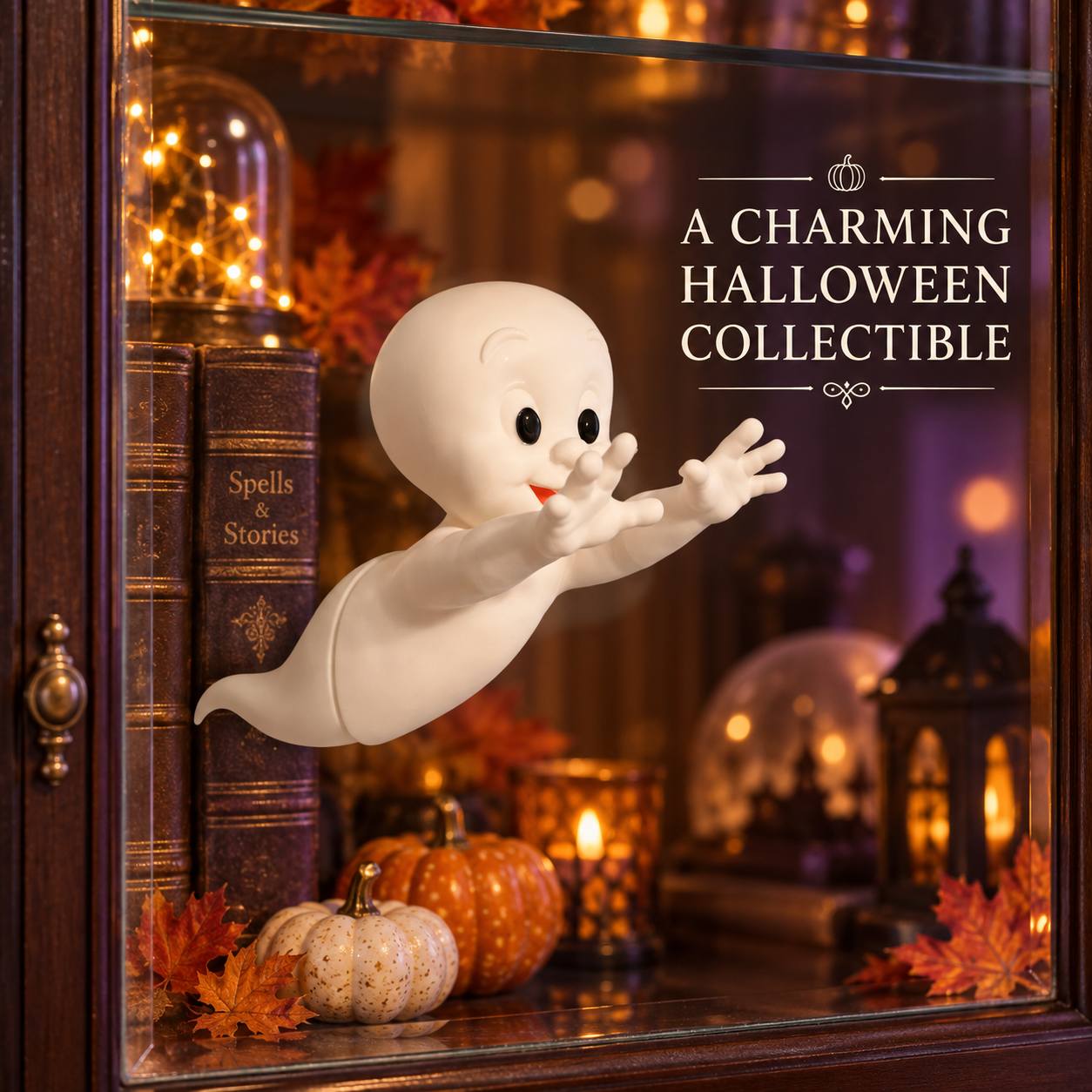 TEMU 1pc Ghost Passing Through Window Decoration, Ghost Window Ornament, 3d Flying Glass Halloween Decor, White Ghost Figure Suitable For Front Door,