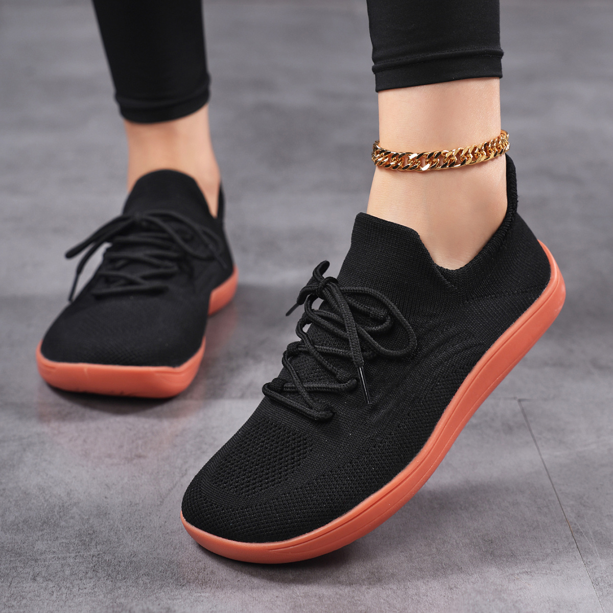 Women's Plus-Size Wide-Toe Running Sneakers for Comfort