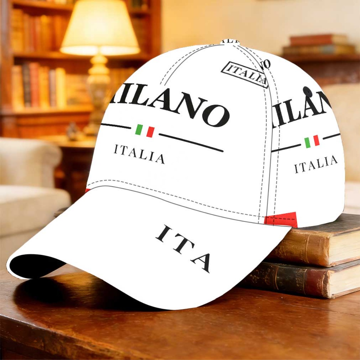 TEMU 1 pièce Casquette de baseball tendance Italia, cadeau de des Mères, cadeau idéal pour sortie de pêche, événements sportifs, jogging, casquette à