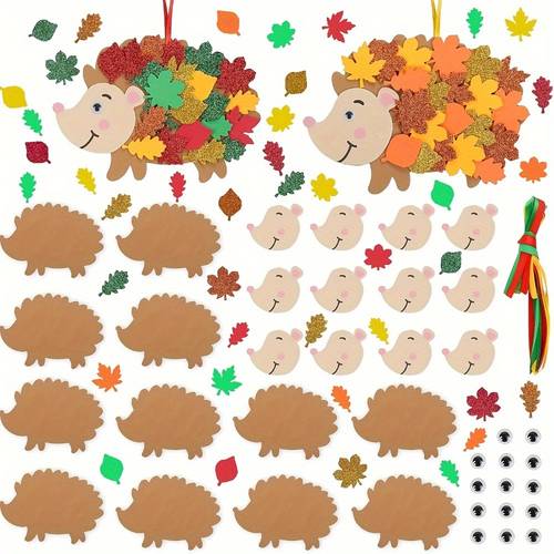 Artikelbild herbst bastelsets, bastelsets, filz bastelsets, herbst kranz bastelsets, schaumstoff gummi bastelsets, herbst erntedankfest dekorationen, thanksgiving dekorationen, thanksgiving geschenke für jungen und mädchen