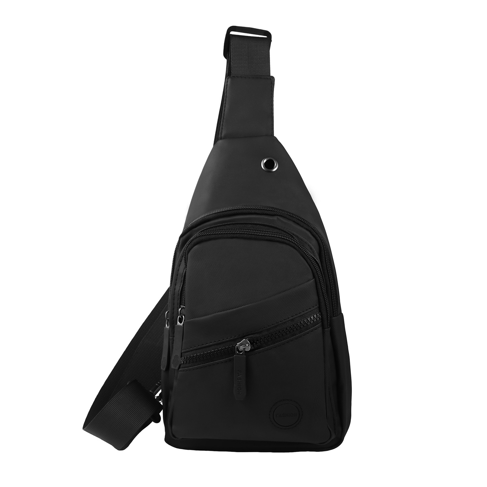 Multi-compartment Chest Sling Bag With Wide Weight Reduction Strap - Unisex Crossbody Backpack For & Daily Use, Anti-break Shoulder Bag For Students & Professionals