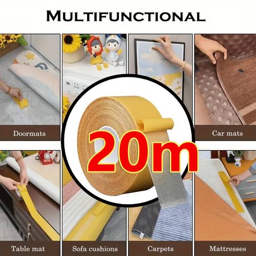 sided tape 787 4 inches 20 meter roll transparent suitable for walls fiberglass wood and stone and home sealing solution