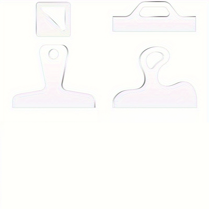 TEMU 4pcs Board Handle Template - Cutting Board Thick Handle Template For Kitchen Woodworking, Angle Curve Tracking Guide, Curved | Durable Material,