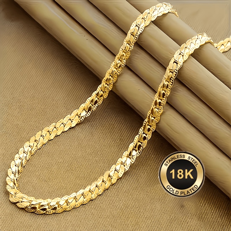 Unisex 18K Golden Plated Fashionable Necklace