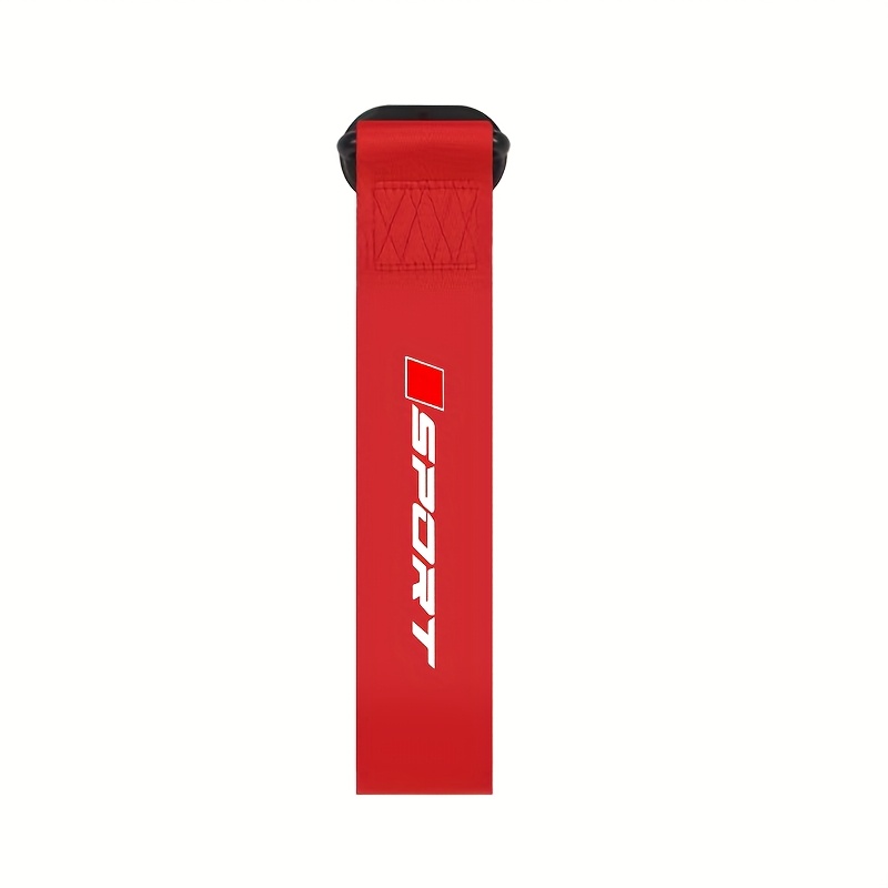 TEMU 1pc Décoration de de voiture de style sportif, sangle de remorquage, bannière de décoration personnalisée de course automobile universelle,