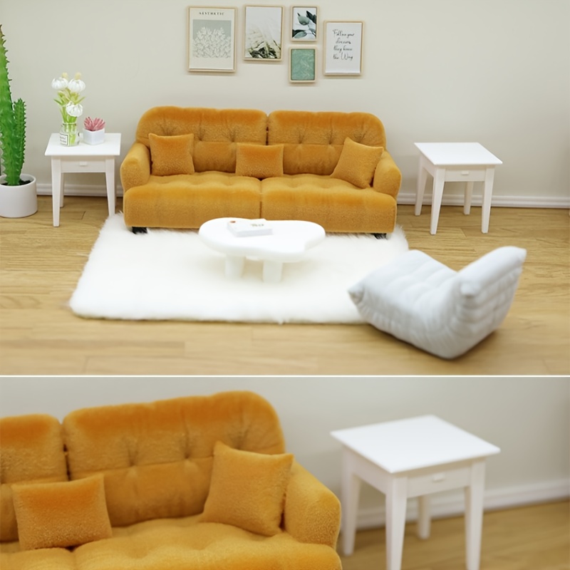 Milisten Mini Piscine Pour Maison De Poupée – Avec Parasol Et Chaise Longue, Accessoires De Plage Miniatures Piscine Miniature Maison Poupée