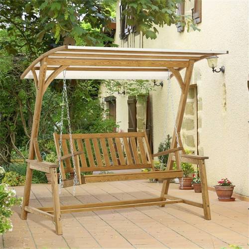 2 seats outdoor patio swing chair