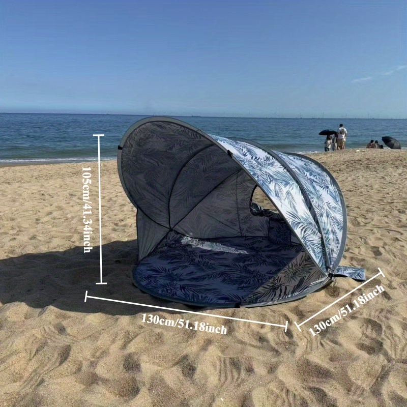 [Quick Beach Sunshade] Quick Setup 1pc Beach Sunshade Open Tent | Foldable Design, Essential for Beach Fun