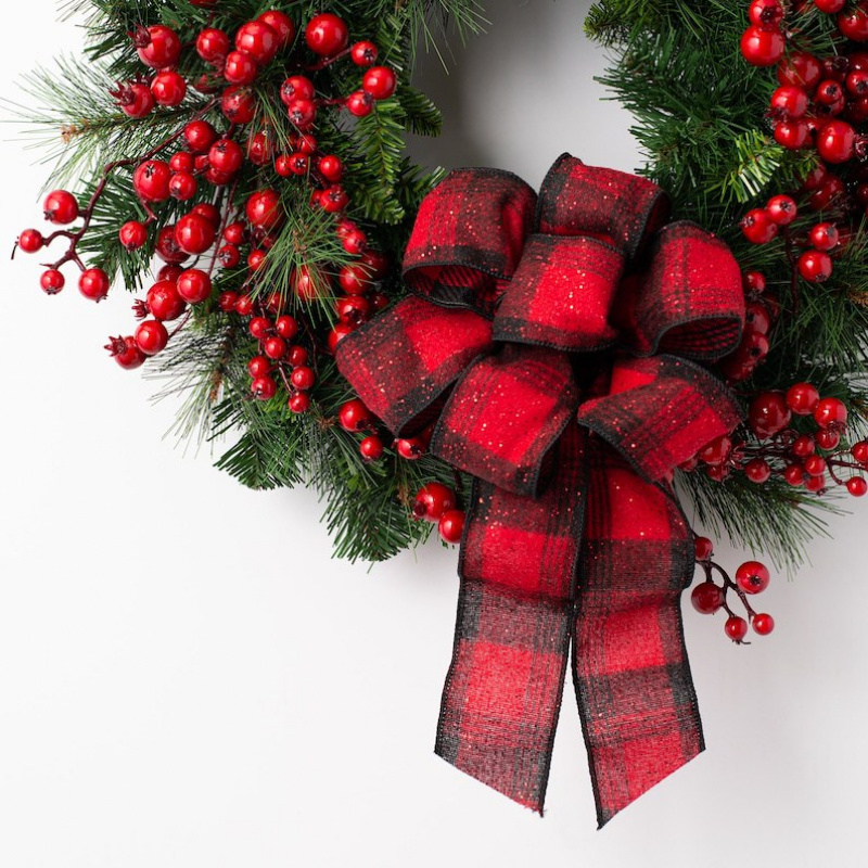 wreath rustic christmas door hanging wall