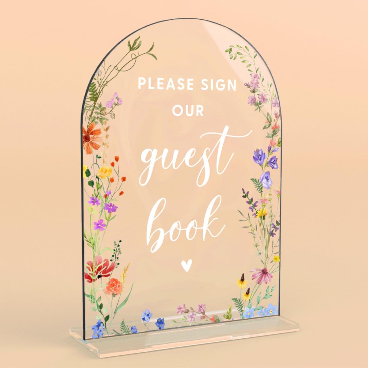 TEMU [2d Flat] [2d Flat] Acrylic Wedding Sign For Ceremonies, Featuring A , Inviting Guests To Sign . Ideal For Wedding Receptions, Events, And Party