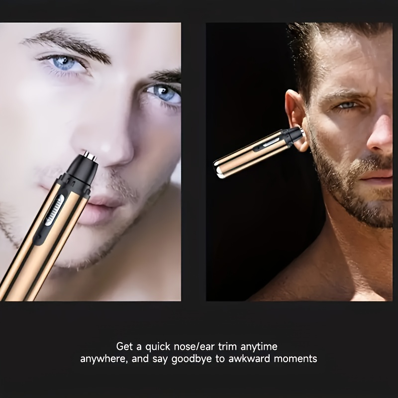 1pc electric nose hair trimmer   eyebrow and face hair trimming usb charging high quality stainless steel head   for men and women Product details 2