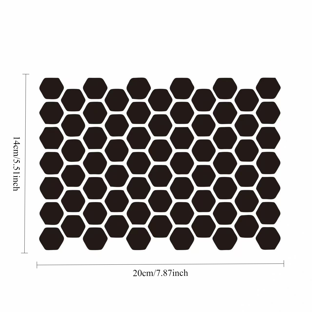 TEMU 1pc Creative Honeycomb Decal For Car Fuel Cap, Diy Vinyl Sticker, Waterproof And , Suitable For Car Windows, Side Windows, And Fuel Cap,