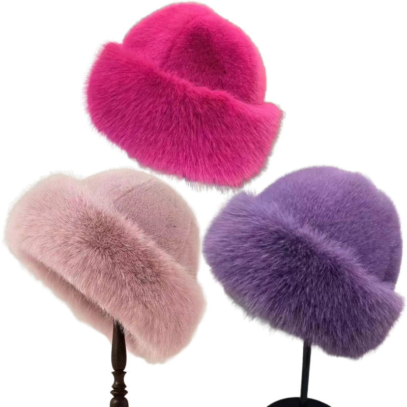 TEMU 3pcs Set Women's Autumn Winter Beanie New Mongolian Hat Plush Hat Fisherman Hat Hat