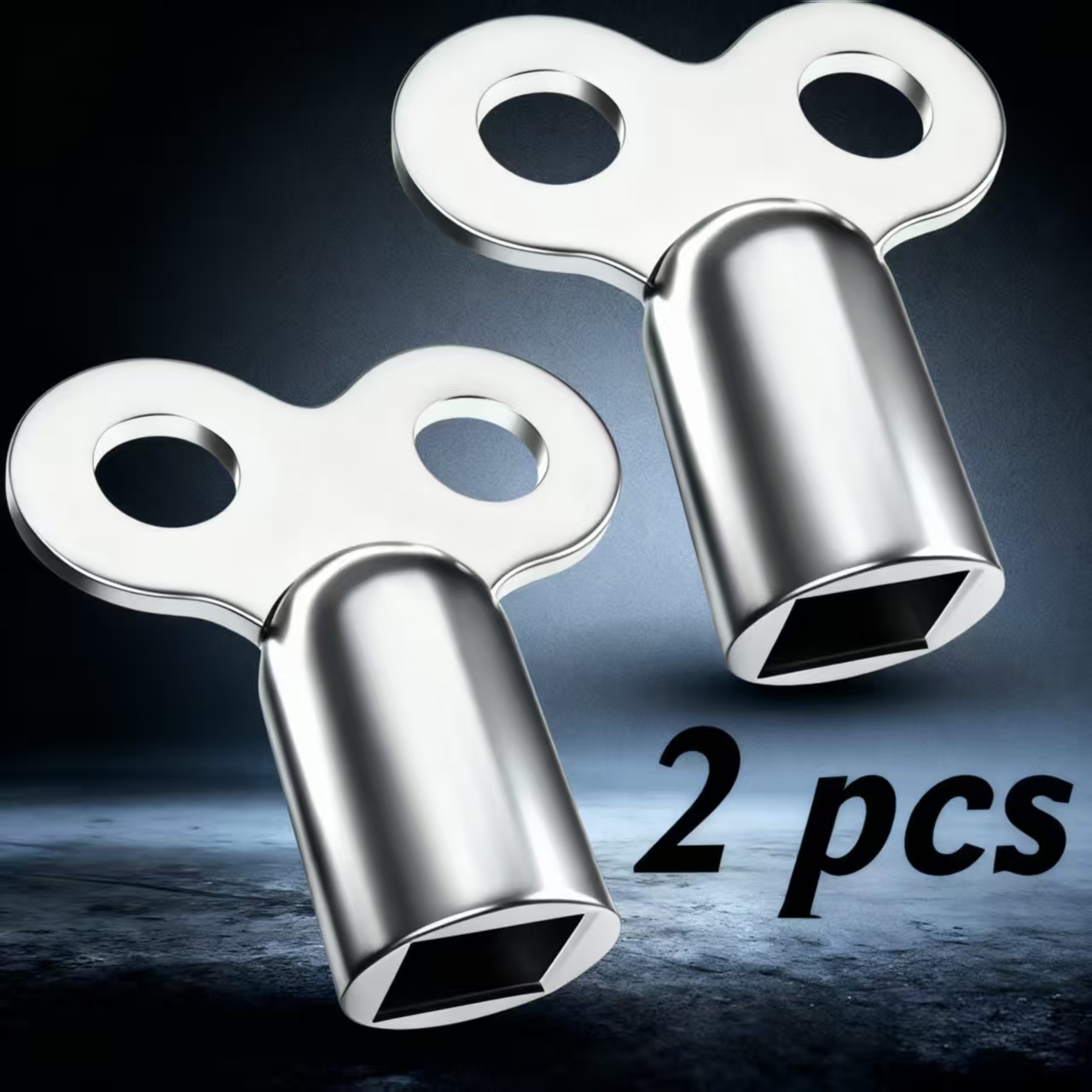 2 Radiator Valve Keys. Are Additions Used For Exhaust Radiator Maintenance And , Suitable For Heating Ventilation Valves, And Can Be Used As Small Wrenches For Manual Valves