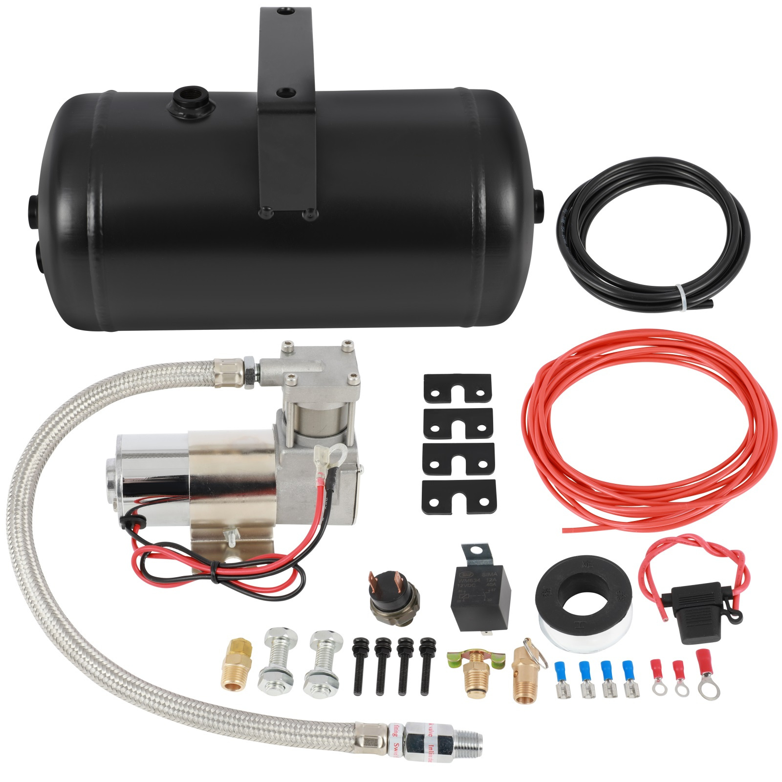 Watch Vixen Horns Triple Trumpet/1.5 Gallon Tank/150 PSI Compressor Full Train H
