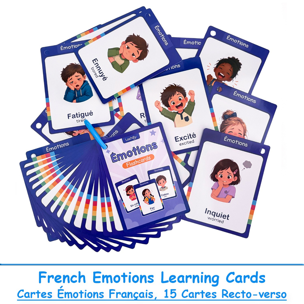 TEMU Cartes d' bilingues anglais-français, développeur de sur la psychologie et pour enfants, cartes d'apprentissage interactives pour quotidienne,
