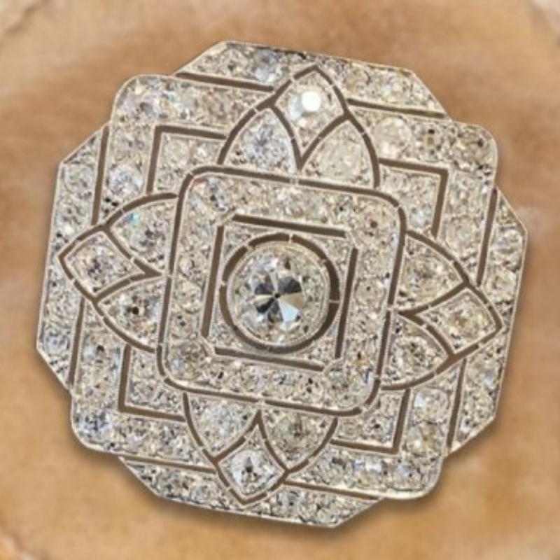 Creative Inlay Shiny Synthetic Zirconia Octagonal Geometric Ring