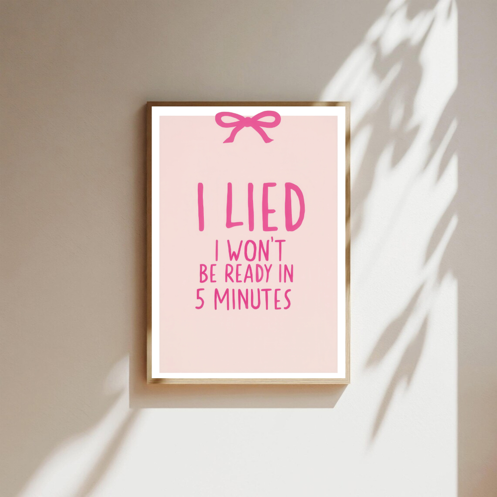 TEMU 1pc, Wall Art, Vintage Poster, I And Said I Wouldn't In Quote Art Print, Funny Bathroom Quote Canvas Painting, Living Room Decor, Bedroom