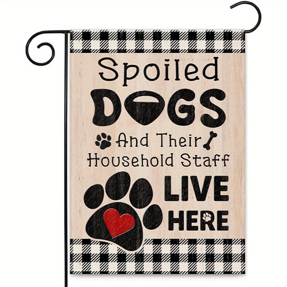 TEMU 2d Flat, 2d Flat- 1pc Christmas Welcome Flag, Decoration Dog House Flag, 12x18inch Outdoor Signage For Dogs And , Gift, Pet Birthday