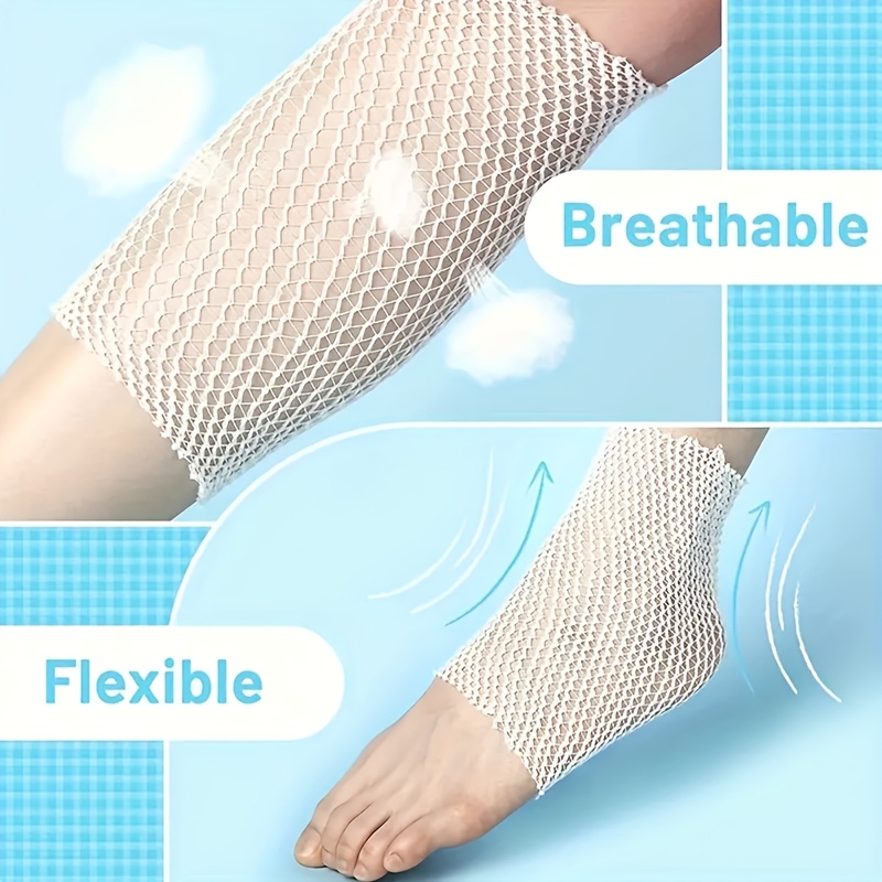 1 Rolls Mesh , 1inch Soft Breathable Bandage, Tubular Bandage, Stretchable Elastic Fixation Bandage, Elastic Mesh Bandage, Arm Tubular Bandage Without Adhesive Tape