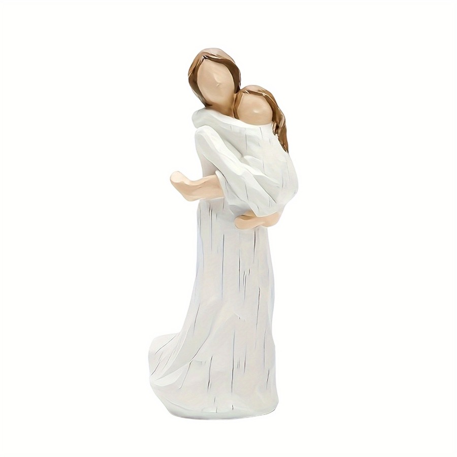 TEMU Mother And Child Figurine - Elegant Minimalist Decor, Birthday Or Grandma Gift, Home Office Desk Decoration - And Protection, Mother's Day Gift,