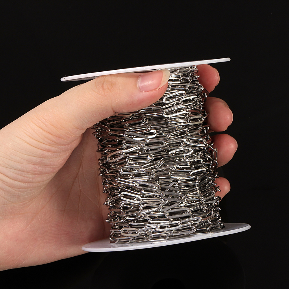 1M Stainless Steel Chain with 18K Golden Plating for DIY