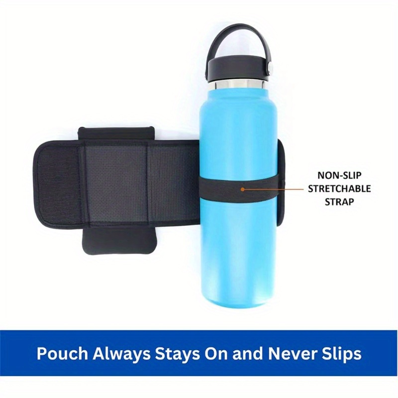 Magnetic Water Bottle Sleeve Pouch Magnetic Water Bottle Holder Multi Purpose Magnetic Bag for Gym Office & Travel Smartphones, Keys, Cards - Hands-Free Workout Mount for Treadmills, Benches, Equipment - Essential Fitness Storage Pouch