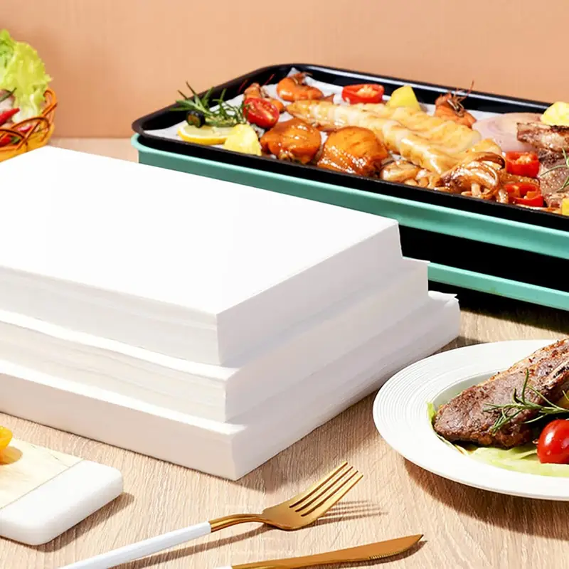 500 sheets parchment paper baking liners nonstick pre cut 12x8 inch heat resistant baking sheets with rounded edges heat distribution for bread pizza meat oven safe easy alternative to grease oil commercial home kitchen use Product details 3